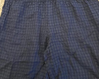 Linnea USA Navy Linen Blend Wide Leg Pants S