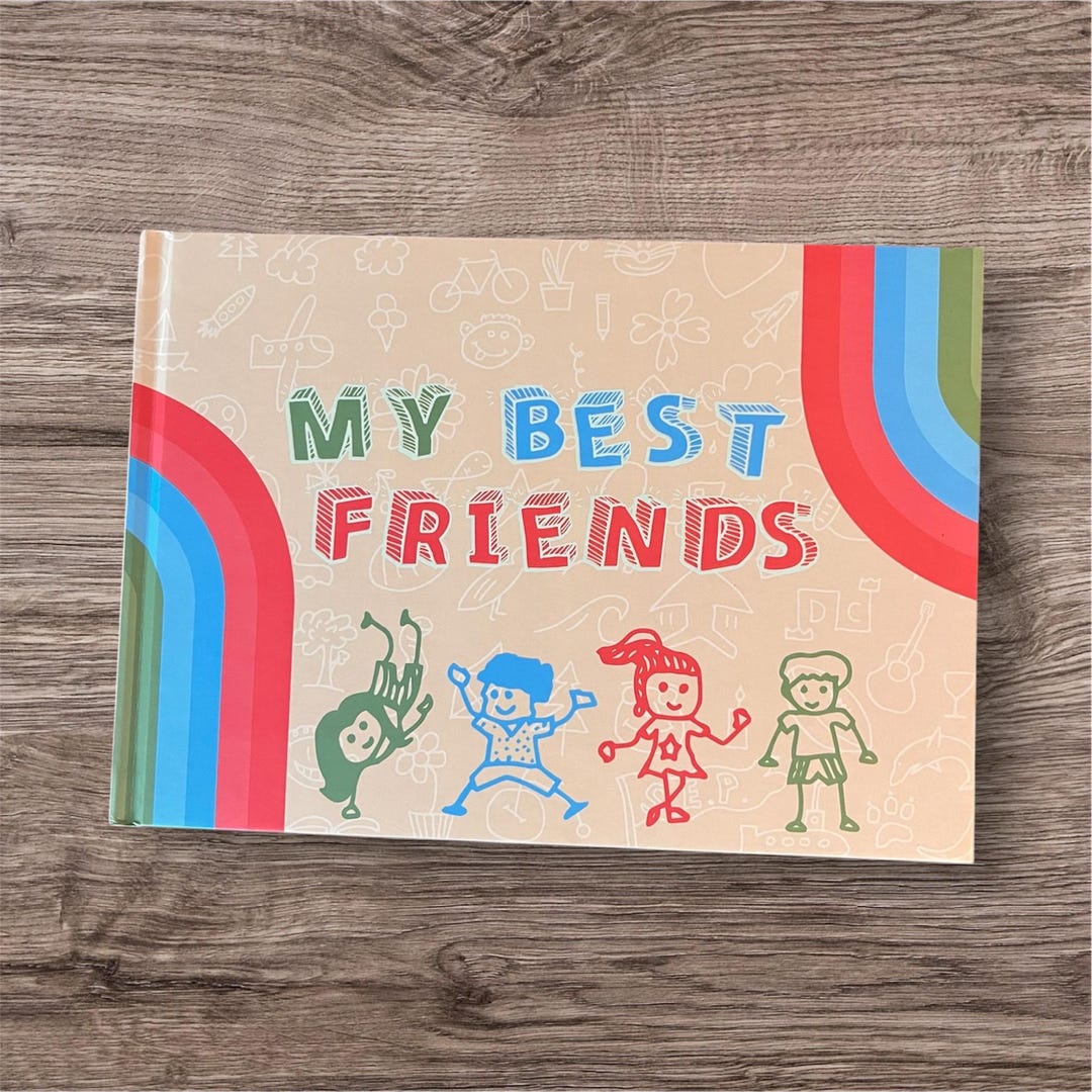 Personalized Fill Out Friends Book - Friendship Memory & Keepsake - My ...