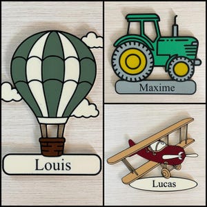 Customizable children's bedroom door sign