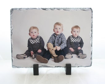Personalized Photo Rock Slate size 5x7