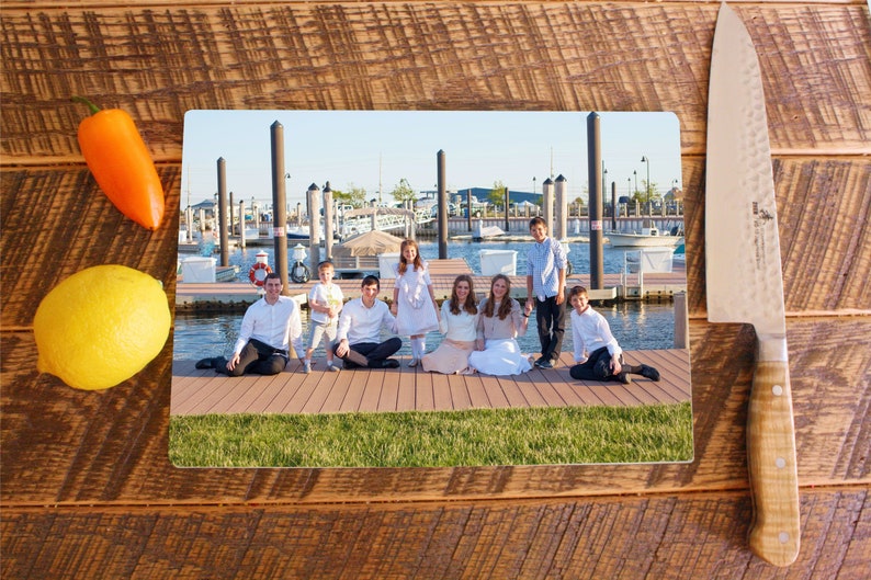 Personalized Photo Glass Cutting Board With Your Picture Etsy Australia