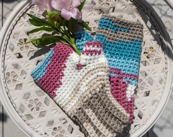 Patron de mitaines au crochet : chauffe-mains faciles (téléchargement PDF)