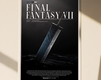 ファイナルファンタジーVII プロモーションポスター、ビデオゲーム