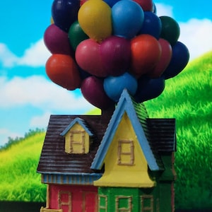 Up house, carl and ellie, house, valentines day, up movie, up figure, animation figure, movie figure, 3d printed, 3d figure, gift, love gift
