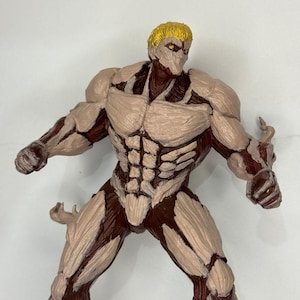 reiner, reiner 3d, reiner figure, attack on titan, attack on titan 3d, attack on titan figures, 3d figure, 3d, anime figures, anime,handmade