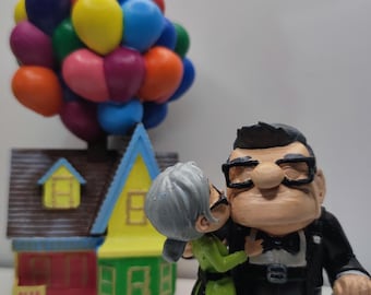 Carl and Ellie 3D Figure, "Up" Animation, Valentines Gift