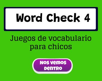 Word Check 4 Spanish Genially Interactive Game, Jobs & Professions Vocabulary Quiz A1–B2
