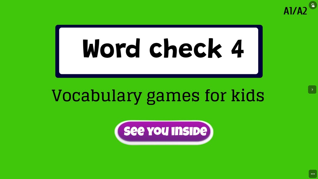 Wordl Check Word Check 4 - Genially Interactive Resources to Teach English - Etsy