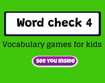 Word Check 4 ESL Vocabulary Game, Interactive Classroom Activity (A1–A2)