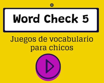 Word Check 5 Español Juego Genialmente Interactivo, Cuestionario de Repaso de Vocabulario A1–B2,