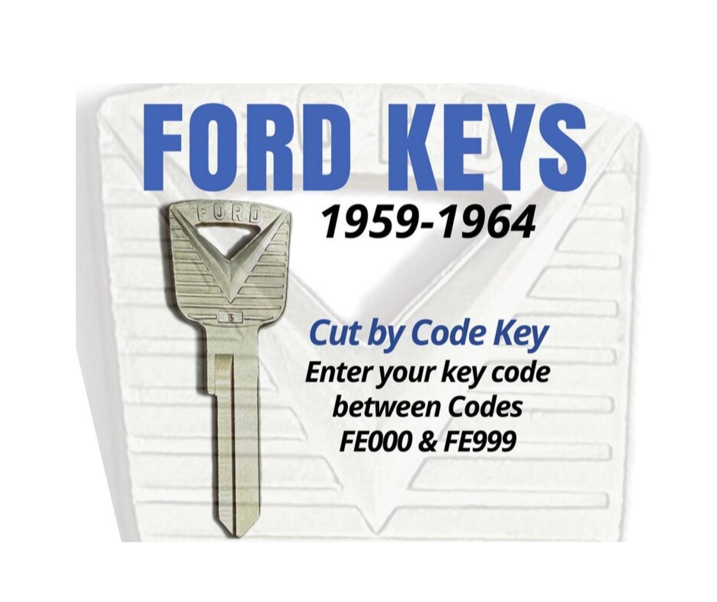ビンテージ 電鍵 Vintage Ford Key (1959–1964) Cut by Code | Lincoln & Mercury