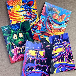 5er Set Rat Fink Sticker 3 x 4