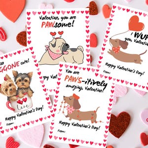 Puppy Valentine&#39;s Cards