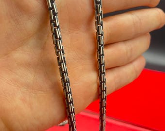 925 Sterling Silver Chain Necklace, Men Silver Chain, Gift for Birthday, Handmade Luxury Chain, Gift for Him, Women Elegant Silver Necklace