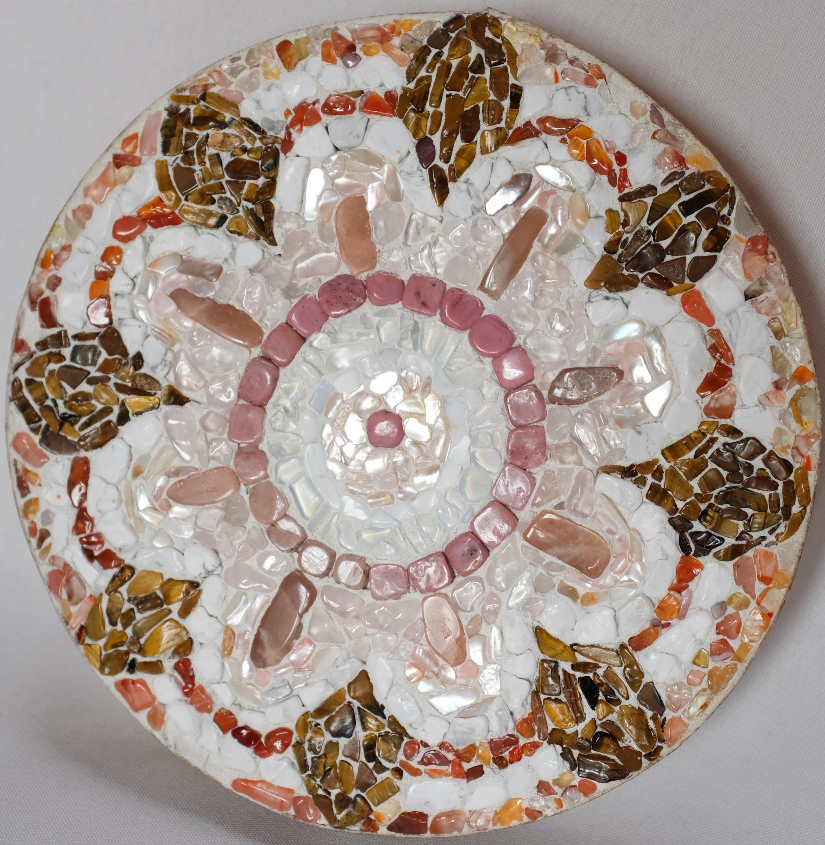 Handmade Original Mozaic Artwork Mandala Created From Mini Gemstones ...