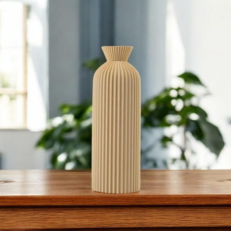 Modern Ribbed Vase Set: Minimalist Home Decor - Etsy