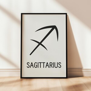 Schütze, Widder Sternzeichen Druck, Astrologie Geschenke, Widder Kunst, Sternzeichen Wandkunst, Sternzeichen druckbare, Sternzeichen Geschenk, sofortiger Download