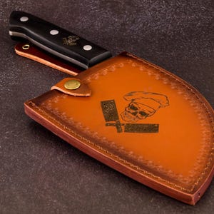 Hand Forged Butcher Knife and Meat Cleaver