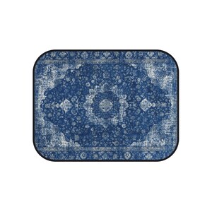 Blue Oriental Rug Car Floor Mats, Personalized Interior Decor, Custom Design, Set of 4 image 11