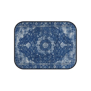 Blue Oriental Rug Car Floor Mats, Personalized Interior Decor, Custom Design, Set of 4 image 12