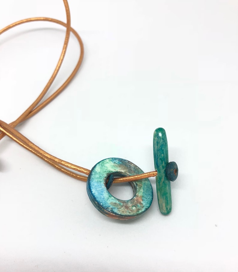 Heart Watercolor Paper Necklace