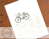 2014 Modern Bicycle Calendar Instant Printable