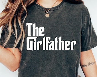 Das Mädchen-Vater-T-Shirt, das Mädchen-Vater-Shirt, das Vatertags-Sweatshirt, das Mädchen-Geschenk des Vatis, das trendige Vatertags-Crewneck, das lustige Vati-T-Stück