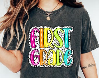Camiseta de dálmata para maestro de primer grado, camisetas para maestro, camiseta de regreso a clases, regalo para maestro, camiseta de agradecimiento para maestro, camiseta de primer grado