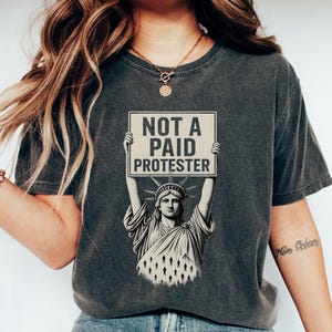 Not A Paid Actor Shirt, Political Protest T-shirt, Activism Tee, Trump Hater Gift, Resist Shirt, Anti Trump Sweatshirt, Democracy Shirt