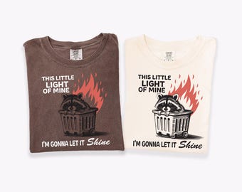 Komfort Farben Lustiges Parodie Shirt, Müllcontainer Feuer Waschbär Tshirt, Relatable Mental Gesundheit T-Shirt, sarkastisches Trash Waschbär Top, Mental Humor Geschenk