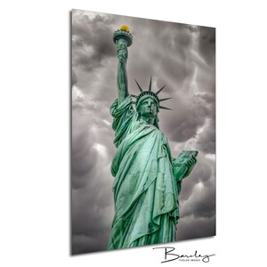 Statua della Libertà "La tempesta della libertà" Stampa fotografica/Tela/Acrilico/Metallo