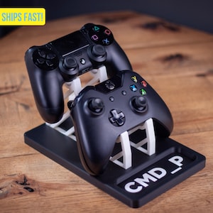 Custom Duo Controller Stand | Desk Organization | Sleek Functional Gaming Accessory