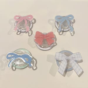Acrylic Bow MagSafe Phone Grip | Cute Ribbon Stand for iPhone & Kindle | Kawaii Magnetic Phone Holder | Aesthetic Gift for Her