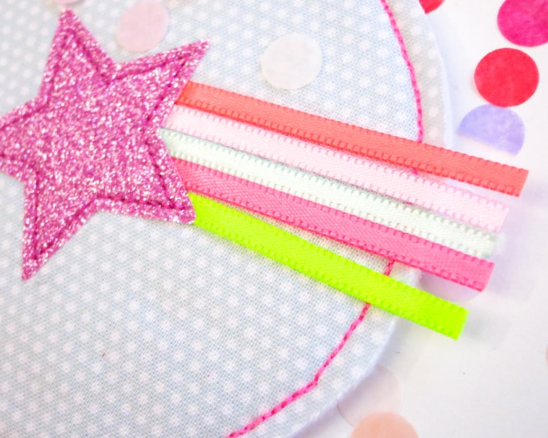 Kletties school bag, school cone for girls, candy cone, gift for starting school, first day of school, unicorn, rainbow, cloud, patch, filling, school cone, Easter image 6