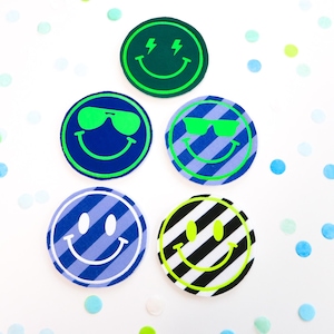 Kletties Schulranzen Schultüte Jungen, Zuckertüte, Ergobag  Schulstart Schulanfang Einschulung  Set Jungs Klettpads Ostern Smiley Konfetti