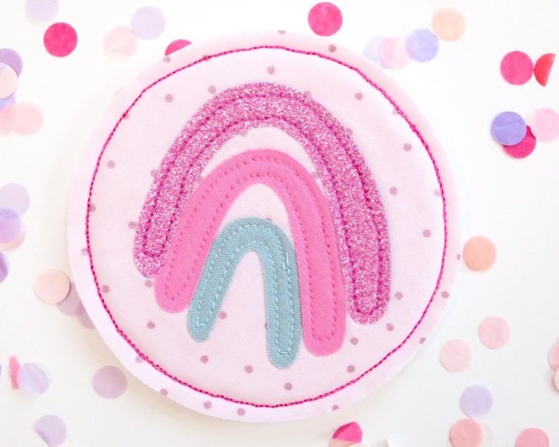 Kletties school bag, school cone for girls, candy cone, gift for starting school, first day of school, unicorn, rainbow, cloud, patch, filling, school cone, Easter Regenbogen