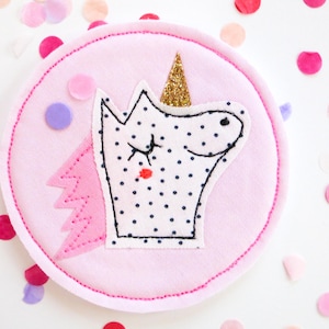 Kletties school bag, school cone for girls, candy cone, gift for starting school, first day of school, unicorn, rainbow, cloud, patch, filling, school cone, Easter Einhornkopf
