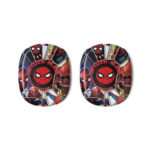 Funda protectora para AirPods Max con diseño de Spider-Man / Protectores para auriculares de superhéroes de cómics
