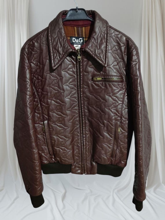 Dolce & Gabbana - Leather Collection Jacket - Etsy Dolce & Gabbana - Leather Collection Jacket - Etsy