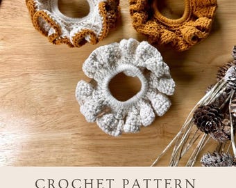 Scrunchie Crochet Pattern - 3 sizes
