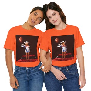 ビヨンセ カウボーイ カーター フットボール Tシャツ、ユニセックス 半袖 Tシャツ、トレンディ グラフィック Tシャツ、
