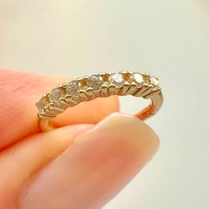 14k Solid Gold Zircone Stone Hoop Piercing, Hinge Ring Daith Helix Earring, Dainty Cartilage Piercing for Women and Men