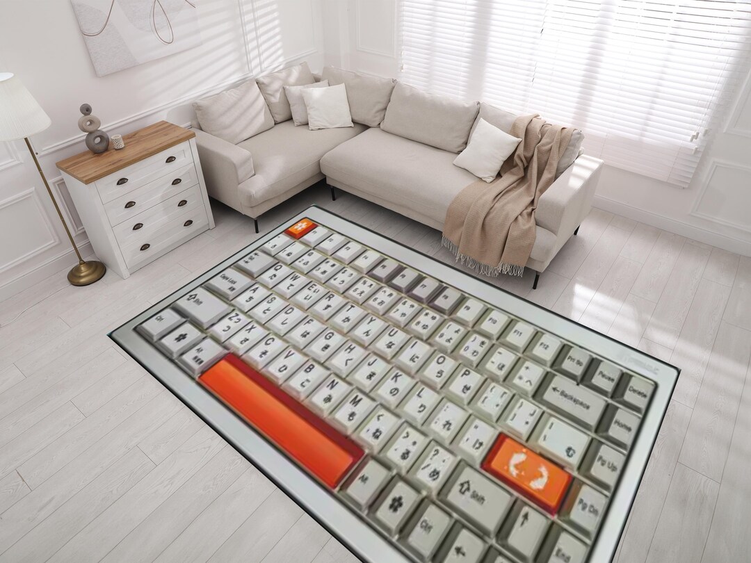 Floral Keyboard Rug, Botanical Desk Mat, Custom Mouse Pad, Office Desk ...