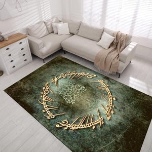 Ring & Lord Rug, Middle Earth Rug, Popular Rug, Lord Of Rings Carpet, Colorful Modern Rug, Home Decor Rug,  Custom Rug, Movie Lord Rug
