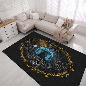 Legend Popular Rug, Movie Room Decor, Middle Earth Rug, Fantastic Rug, Lord Of Rings Carpet, Life Motto Rugs Carpet, Area Rug, The Best Rug