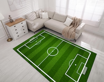 Football Field Rug: Non-Slip Sports Area Rug