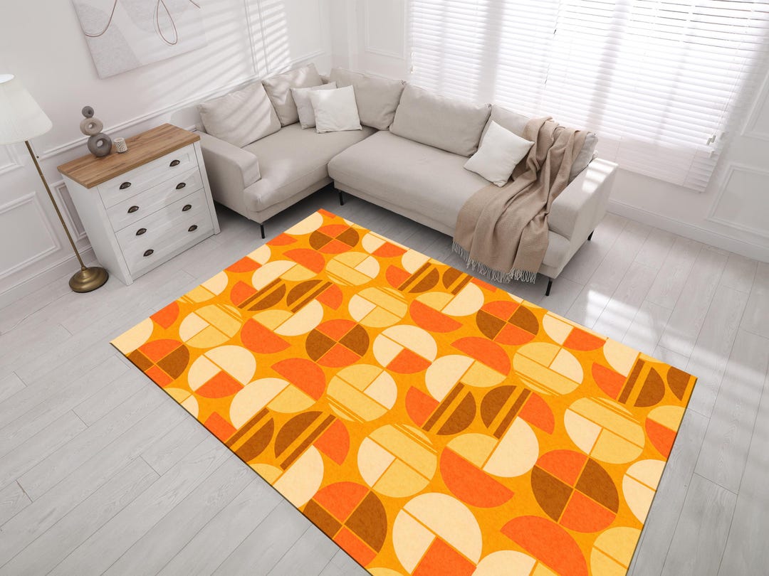 Retro Rug, Retro Style Rug, Colorful Retro Rug, Retro Area Rug — free download