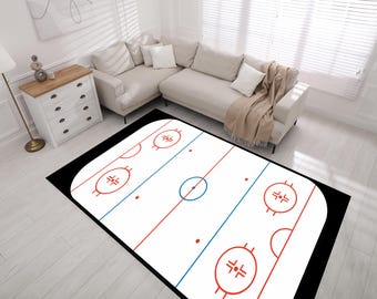 Hockeyschläger: Rutschfester Sportteppich