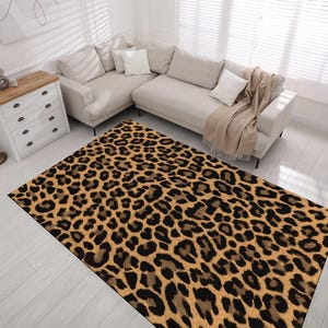 Animal Leopard Rug, Leopard Pattern Rug, Leopard Rug, Leopard Pattern, Leopard Design, Office Rug, Office Decor, Salon Rug, Modern Rug