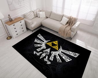 Zelda Rug: Gamer Room Decor, Legend of Zelda Art